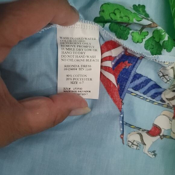 Eleanor Rose Day at the fair girls dress whimsical Size 6-7 Kidcore preppy - Picture 4 of 5